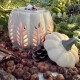 Leaf Cut Out Pumpkin Wax Burner Leaf Cut Out Pumpkin Wax Burner